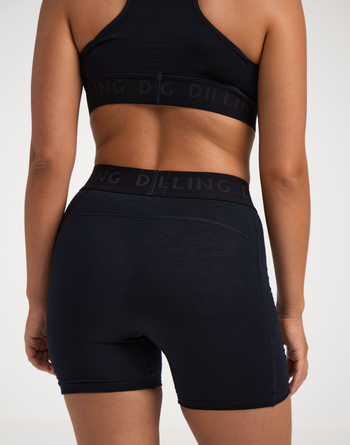 Shorts van merinowol voor dames in Zeemist