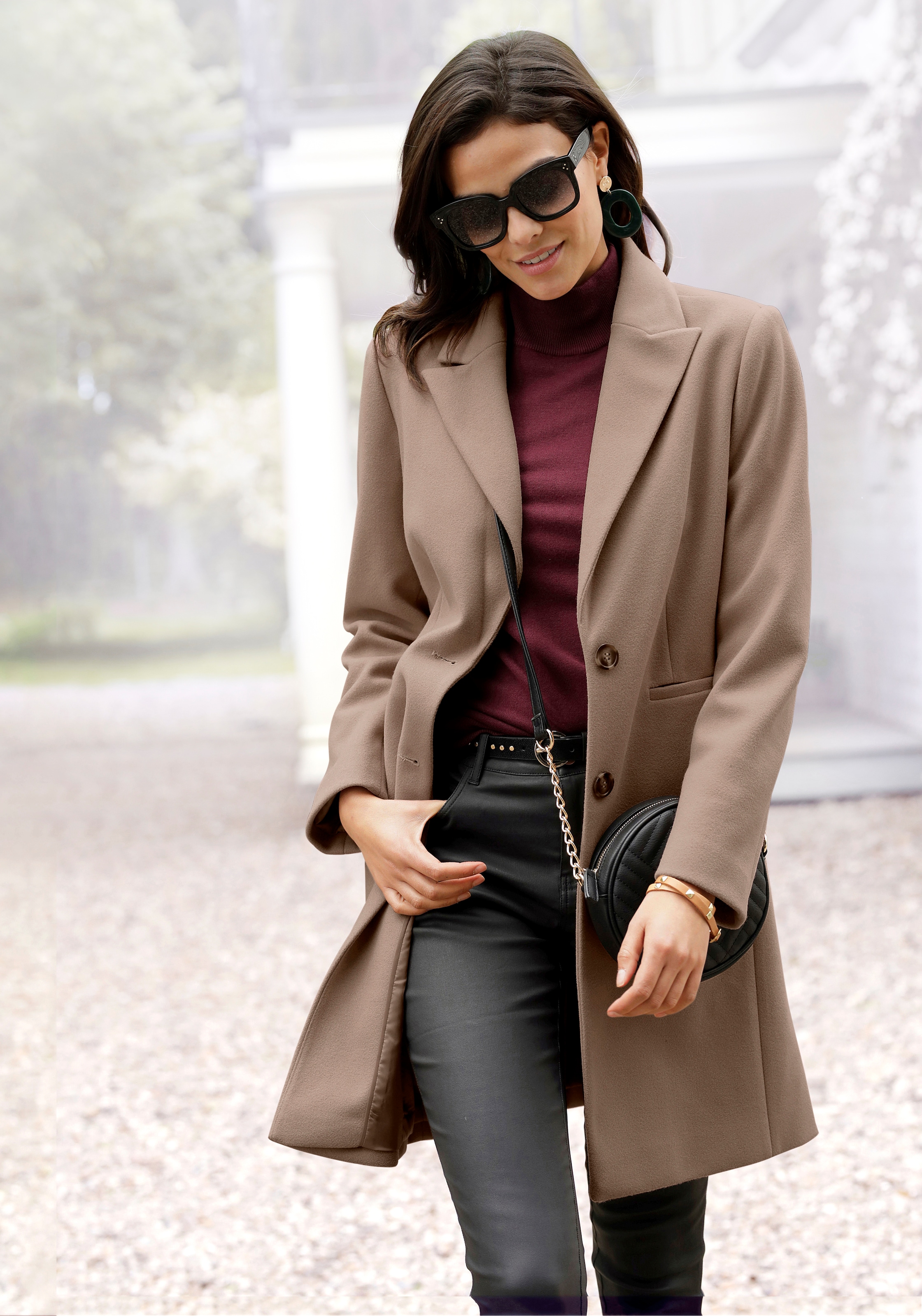 LASCANA Kurzmantel , im klassischen Design, Damenmantel, Blazermantel, casual-chic