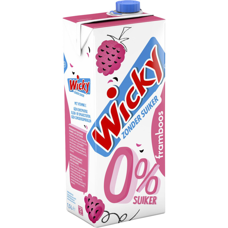 Wicky Framboos 0% suiker