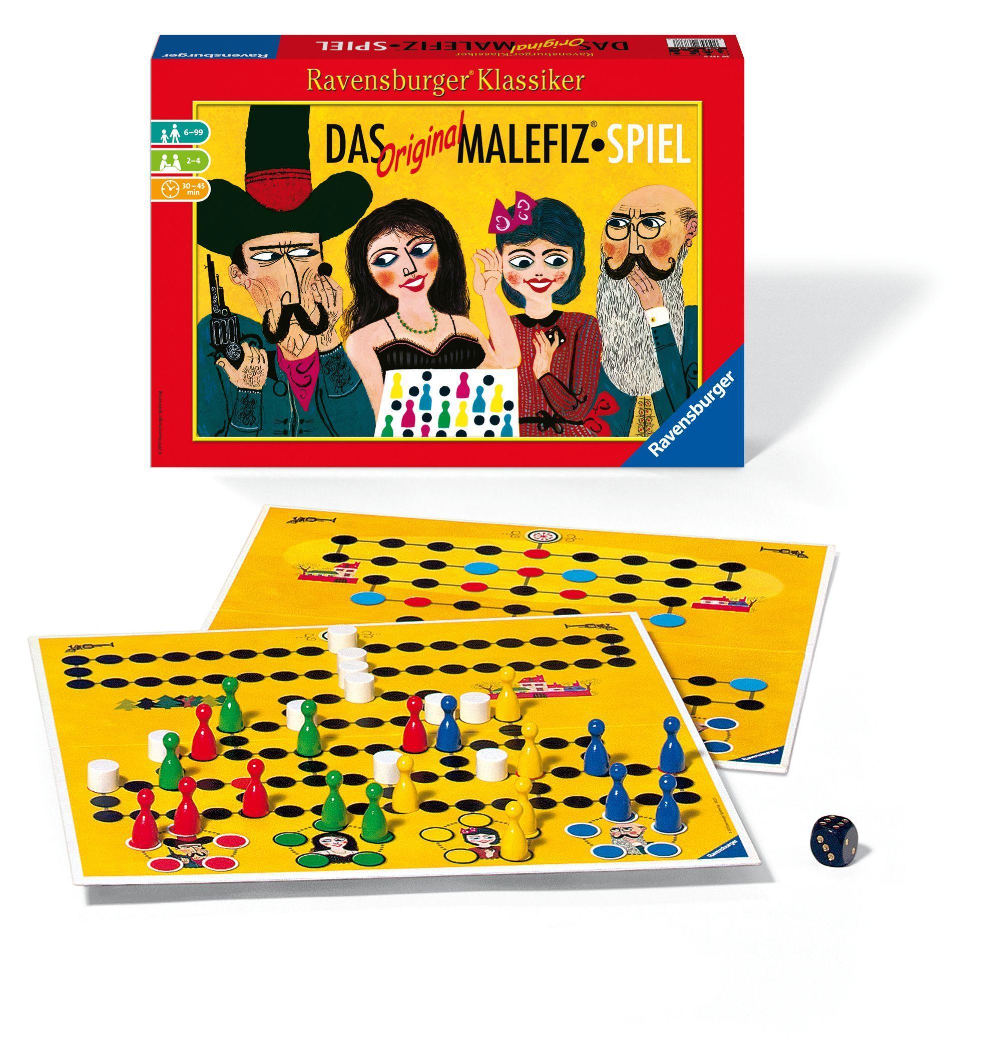 Ravensburger 26737 - Das Original Malefiz Spiel - Familienspiel für 2-4 Spieler, Ravensburger Klassiker ab 6 Jahren