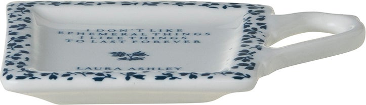 Laura Ashley theetip Floris blauw D 10,3 H 1,1 cm