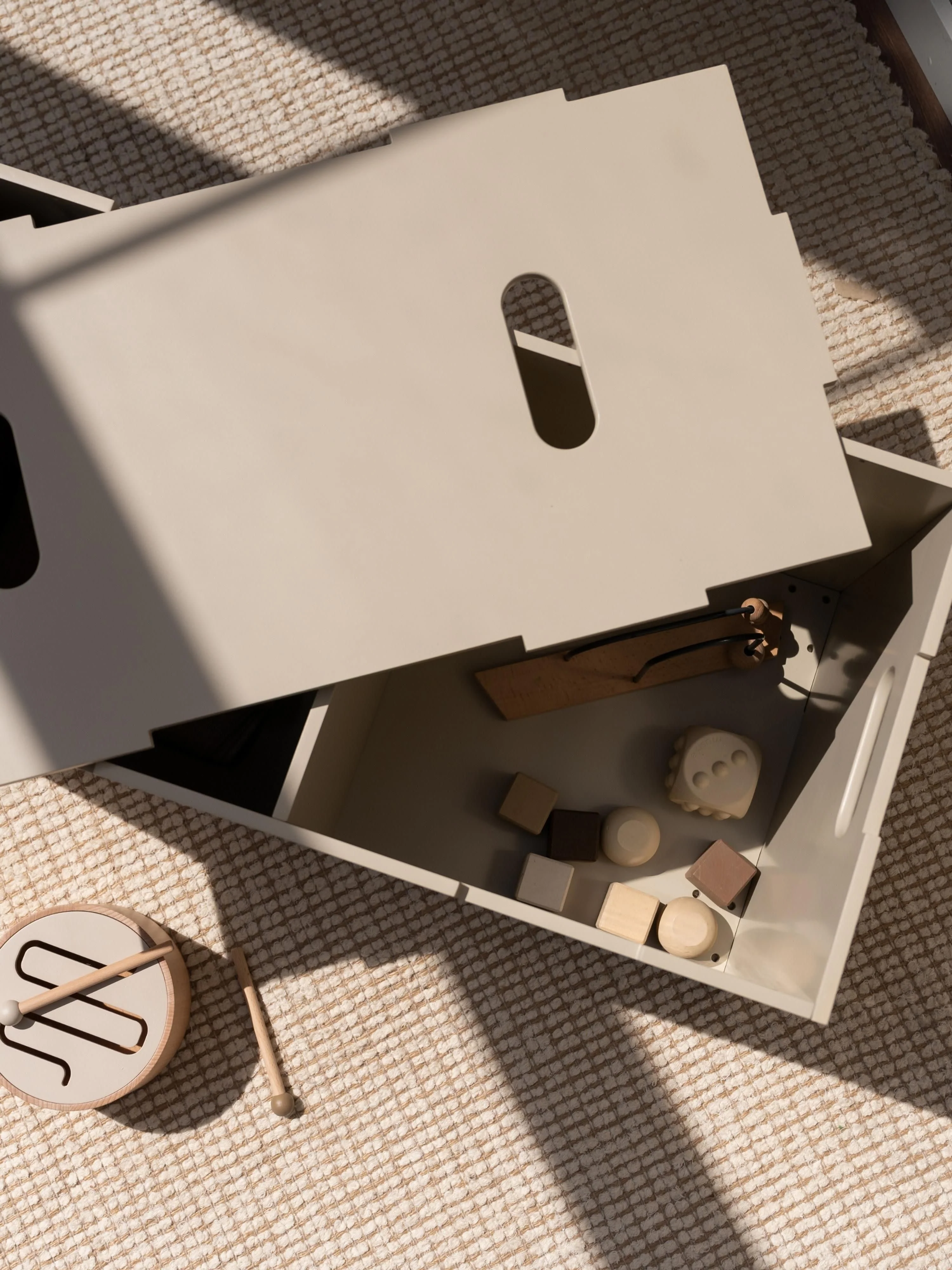 Houten opbergdoos Cube
