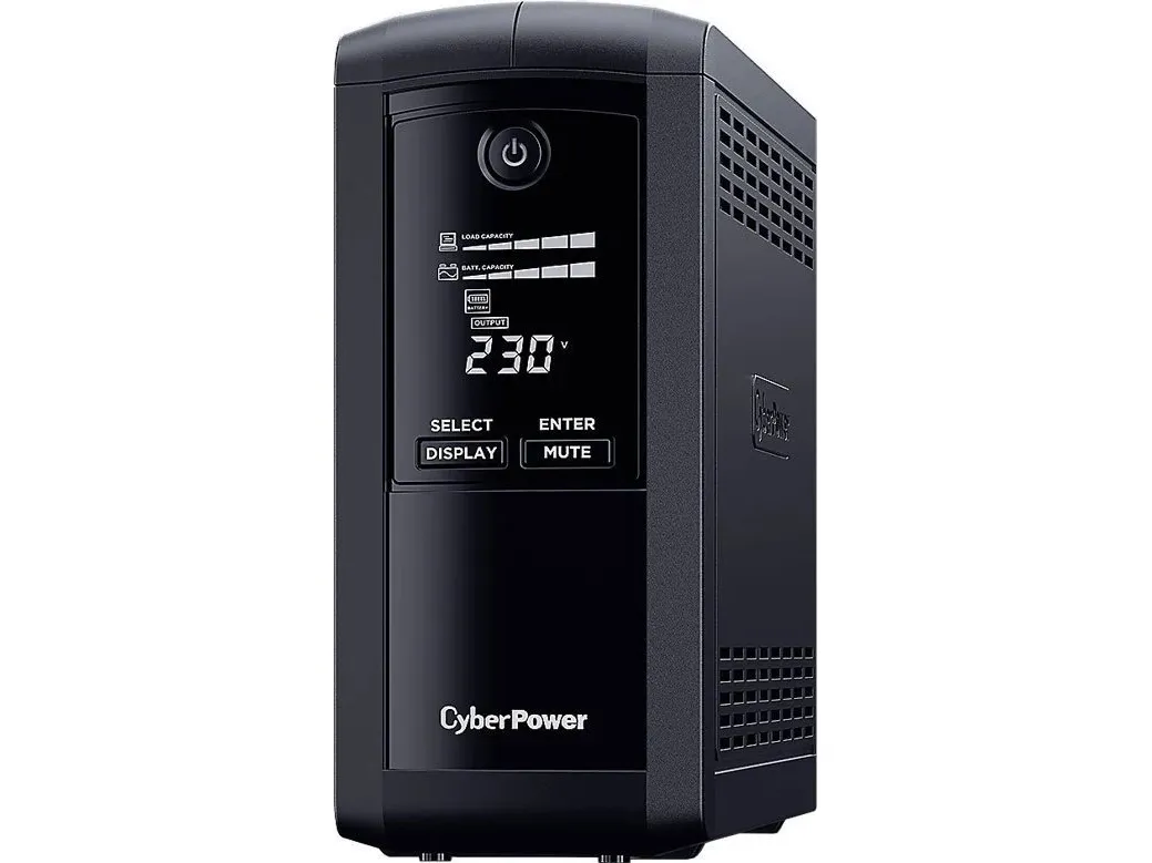 CyberPower Value Pro VP1000ELCD - UPS - AC 230 V - 550 Watt - 1000 VA - RS-232, USB - output-stikforbindelser: 4 - sort