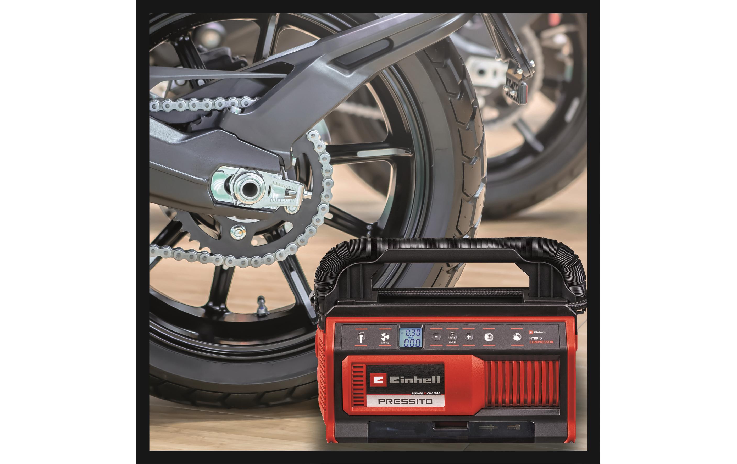 Akku-Kompressor Pressito 18/25 Hybrid Solo<br>Hybrid-Kompressor für 18 V Power X-Change Akkus