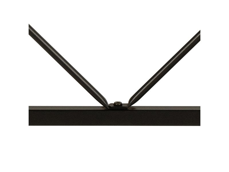 AC Design Tisch Bahamas, Schwarz / Braun Schreibtisch mit robuster Platte in rustikaler Eichenoptik