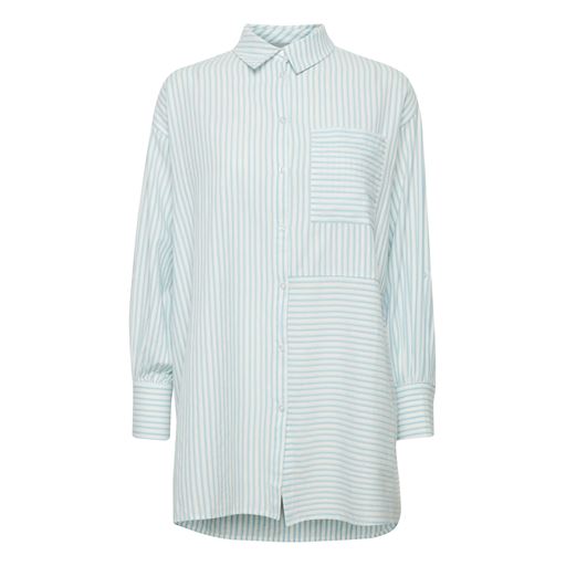 Fransa Langærmet Skjorte, Powder Blue Mix, M