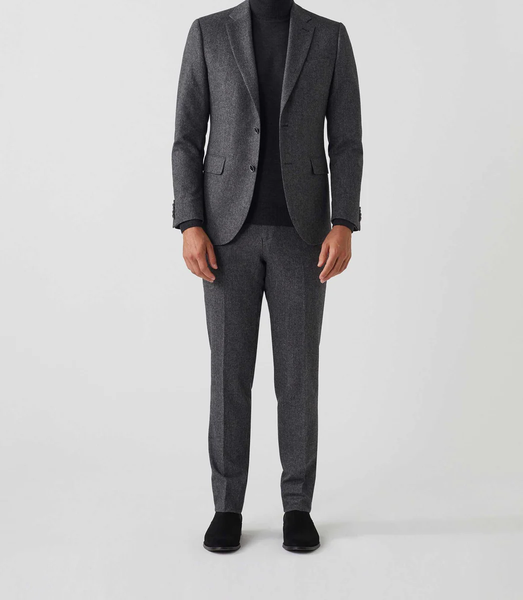 Veste ville tweed grise 