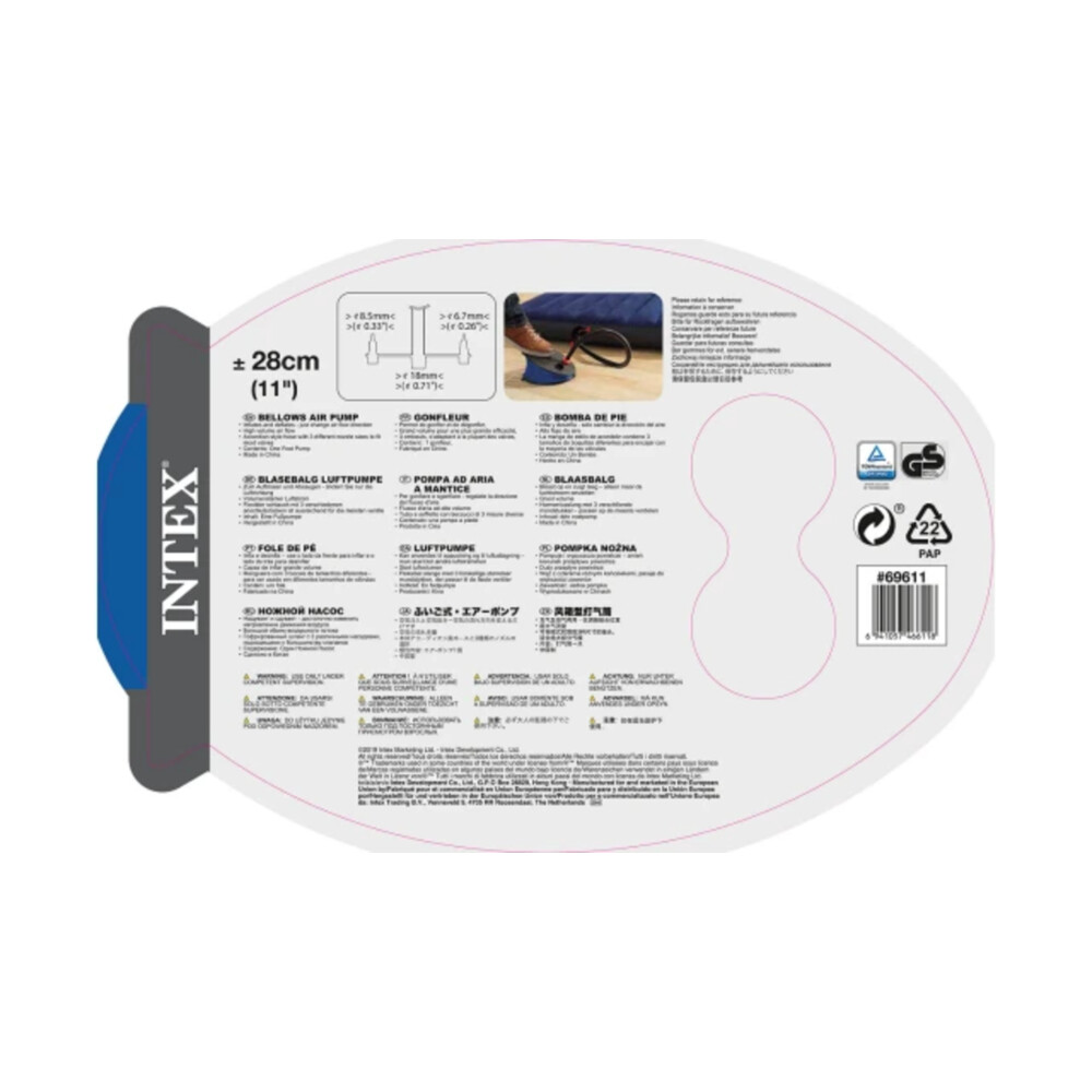 Intex Voetpomp 28 CM