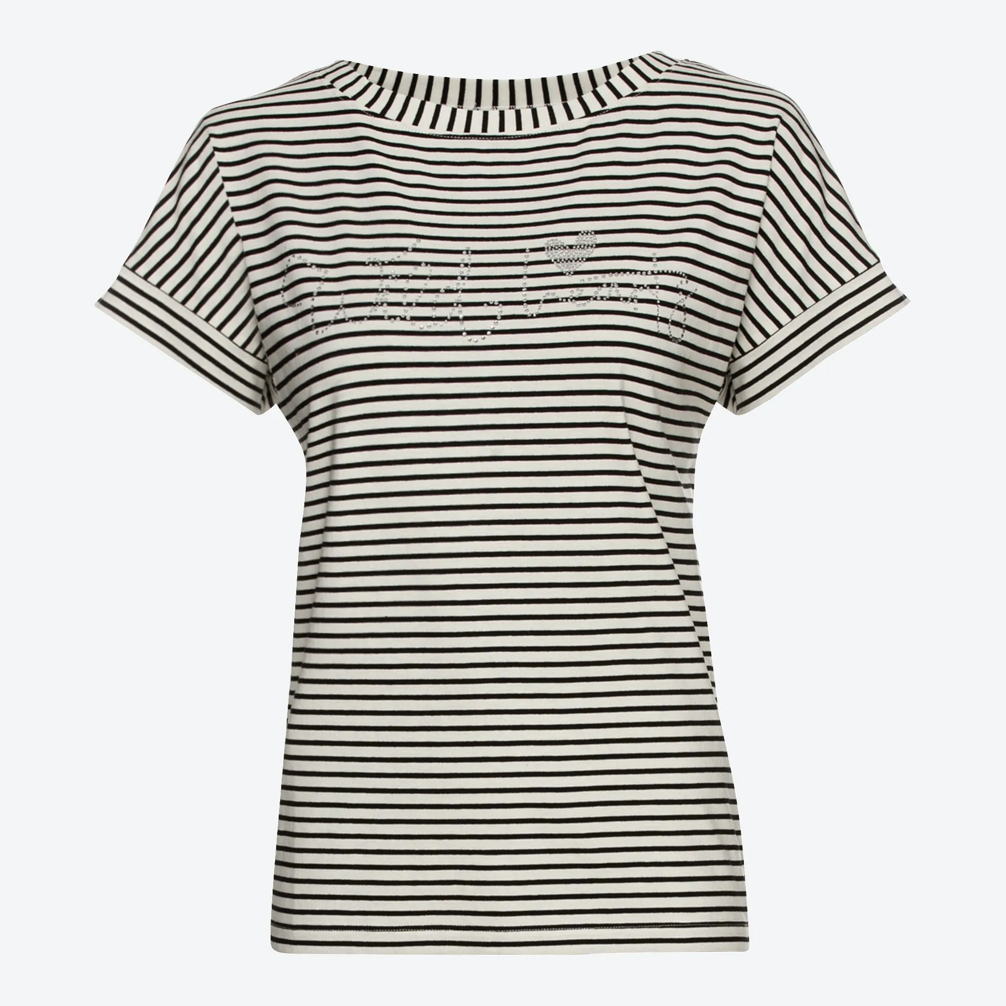 Damen-T-Shirt mit Ringelmuster