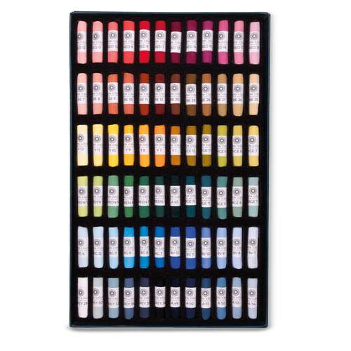 UNISON COLOUR Soft-Pastellkreiden, 72er-Sets, ganze Kreiden