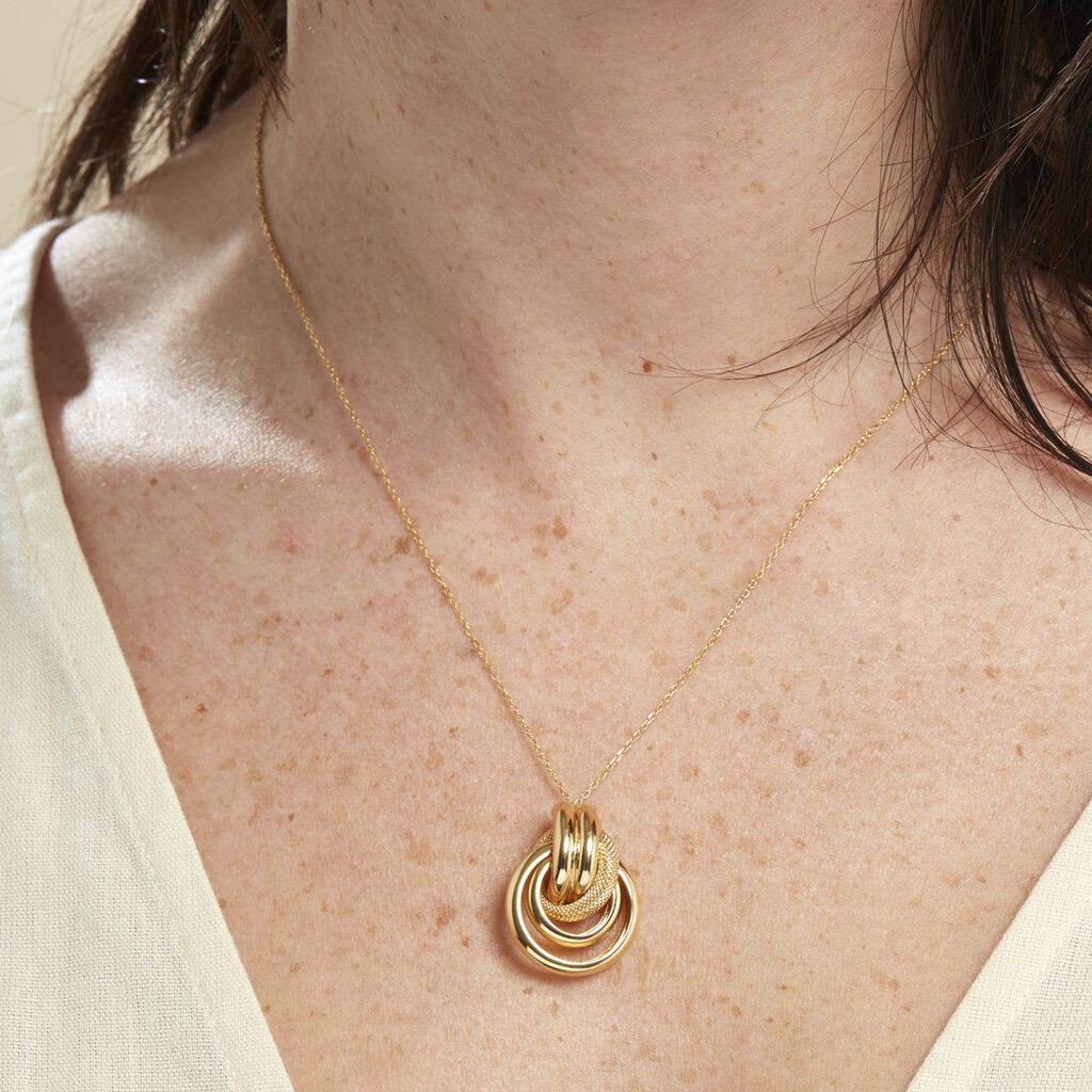 Collier Or Jaune Passiflora