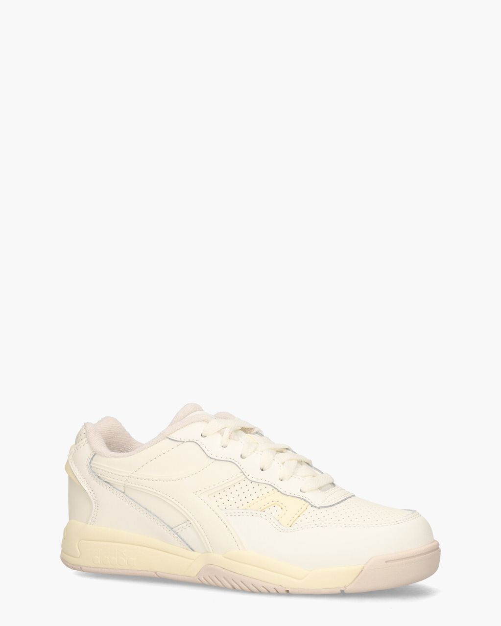 Diadora Sport Winner SL Off-White/Lichtgeel Damessneakers