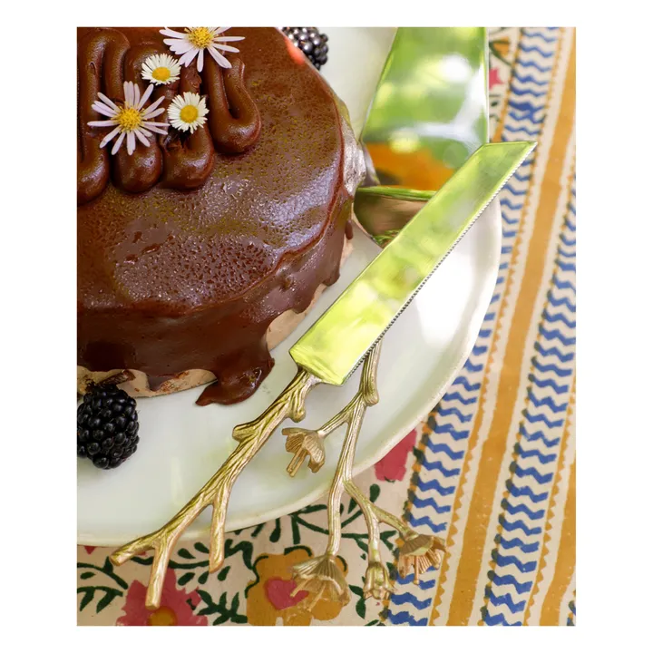 Doing Goods Coffret couverts à dessert Ava Blossom - Set de 2 | Gold