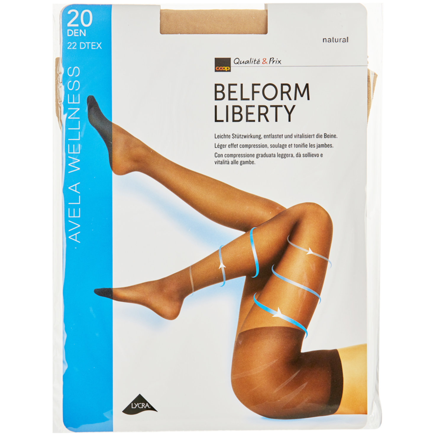 Avela Strumpfhose Belform Liberty Natural