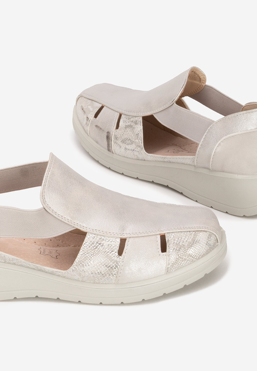 Espadrilles femme argent Grazyna