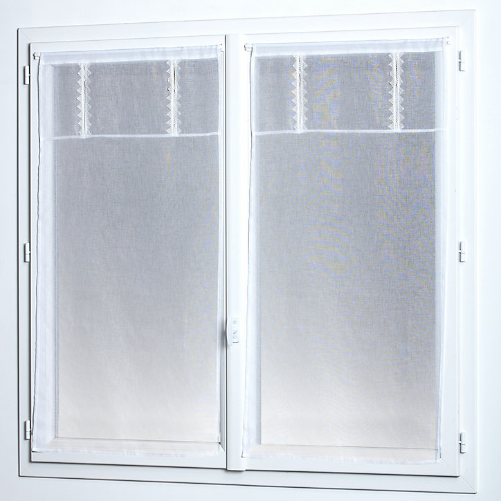 Paire de vitrage Divine L.60 x H.140 cm