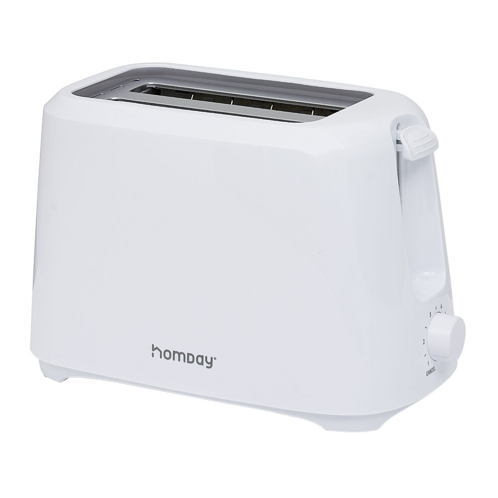 Grille pain toaster Homday blanc 700W