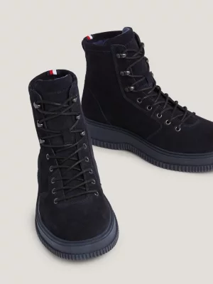 Botas de camurça com gancho de velocidade