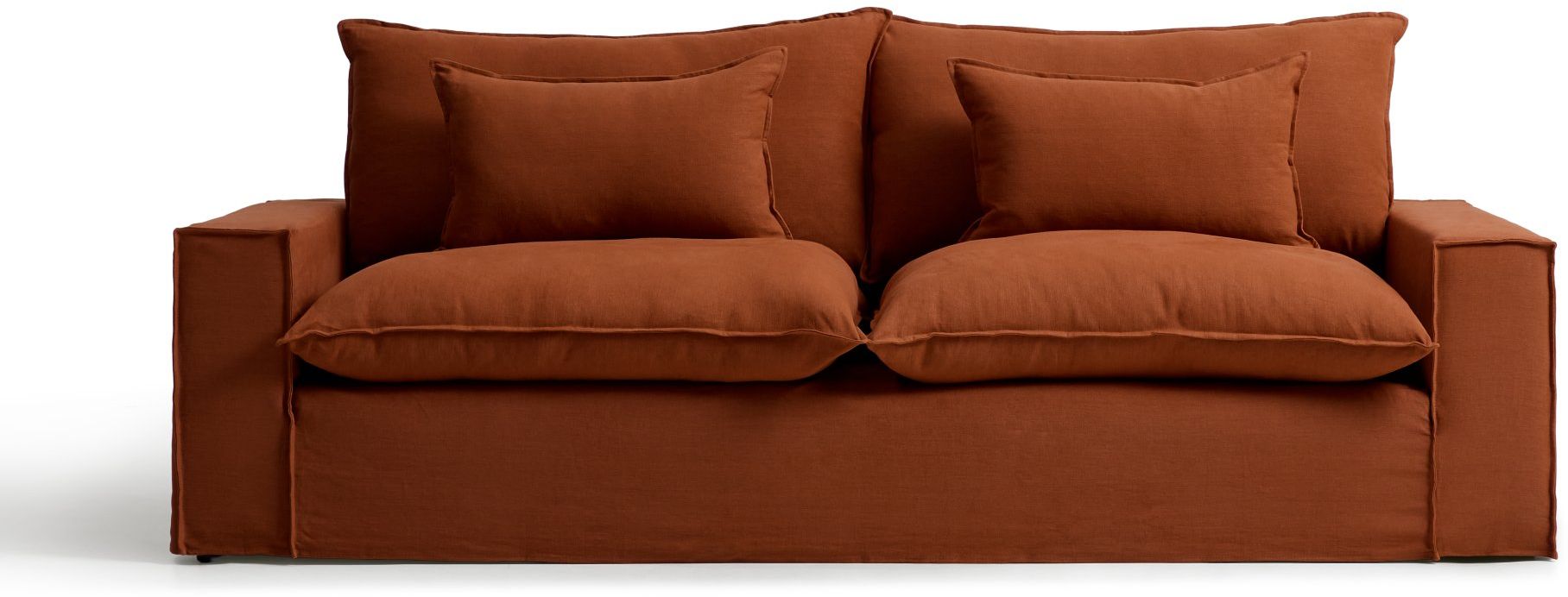 Kave Home Anarela Terracotta 3-Zitsbank