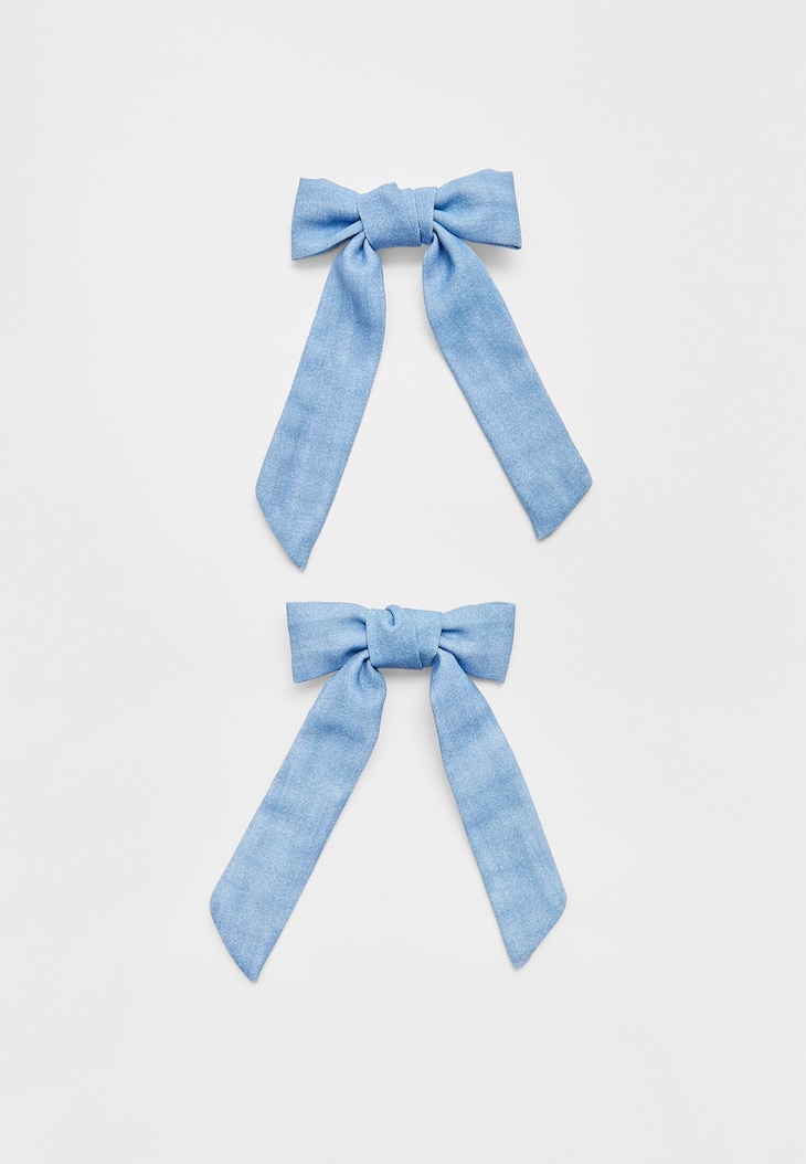 Conjunto de 2 mini laços de cetim