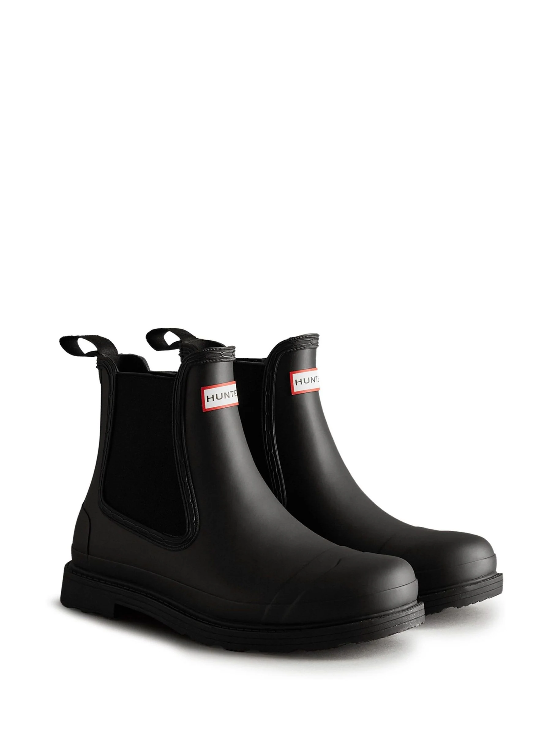 Hunter Commando Chelsea Black Boots