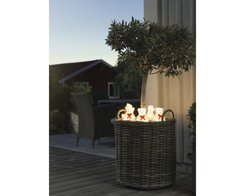 Konstsmide LED-lichtfiguur van acrylbeer, set van 5, warm wit licht, 40 leds