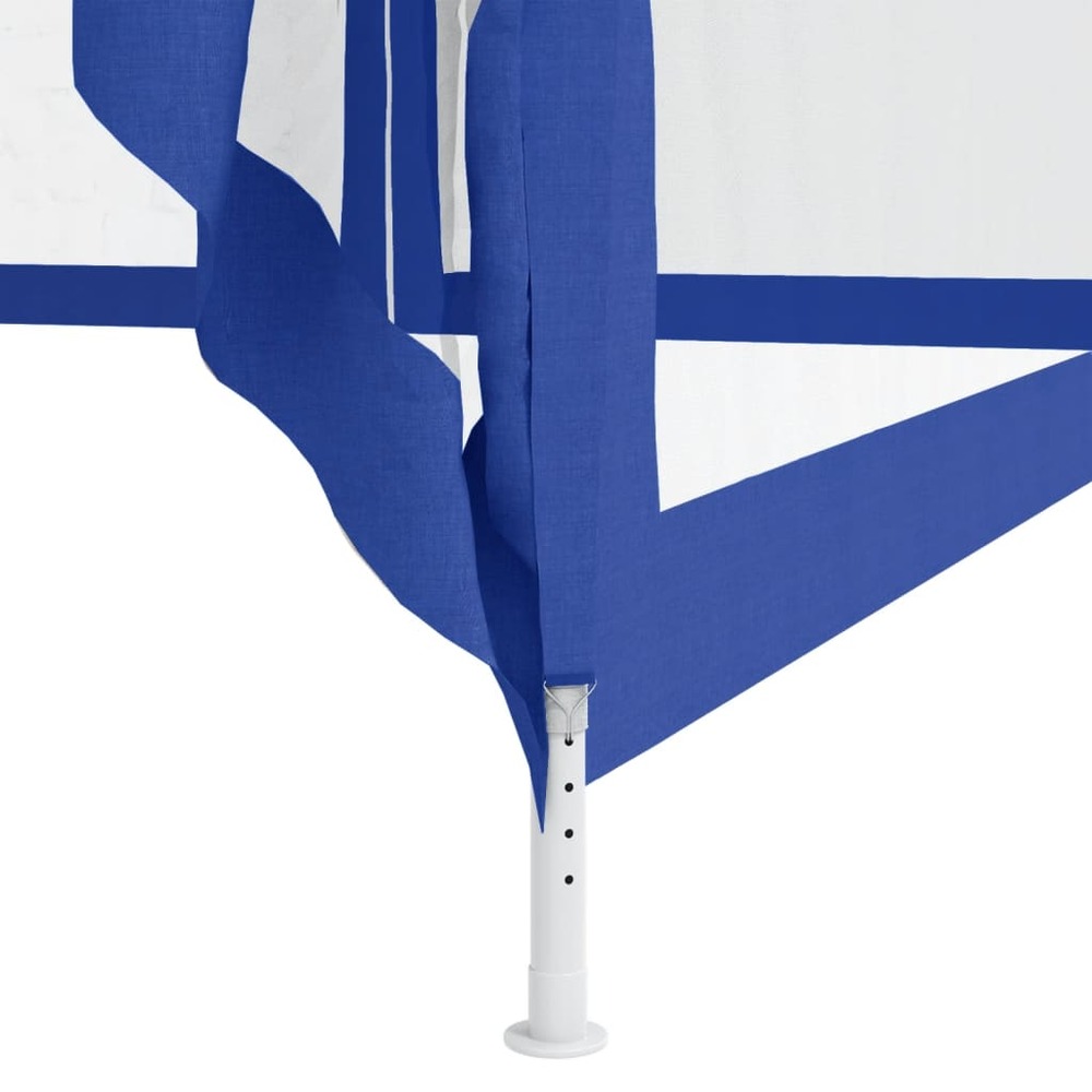 Belvédère à double toit bleu 3x3x2,68 m tissu