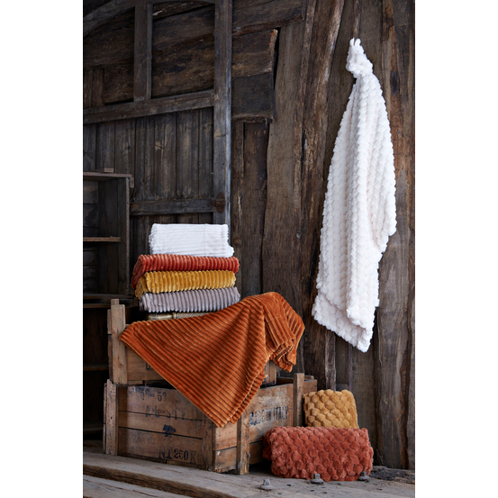 Plaid doux et chaud Sultan camel - 130x170cm