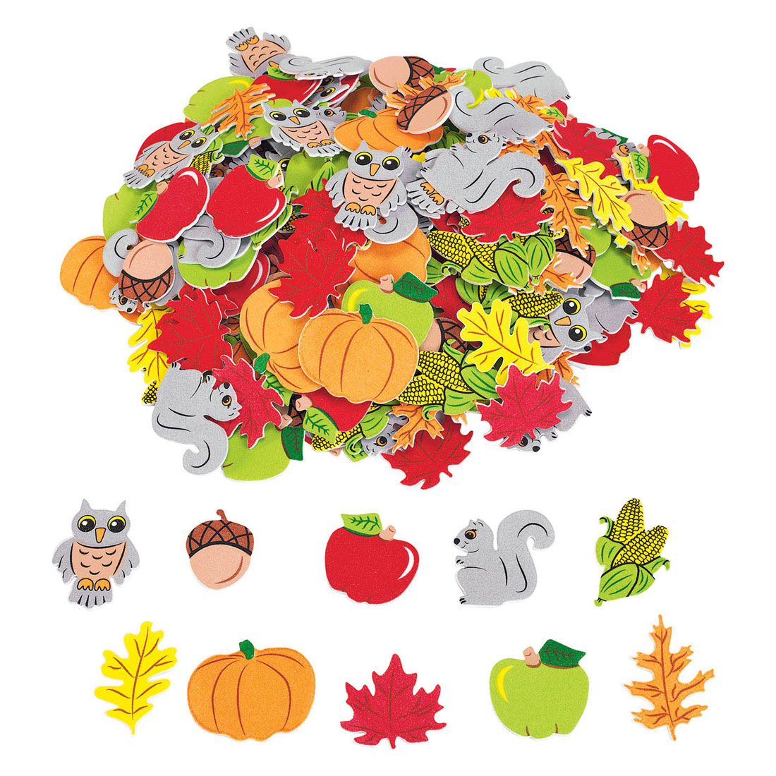 Colorations - Zelfklevende Foamstickers Herfst, 300st.