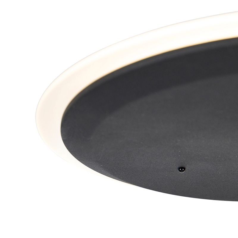 Moderne vloerlamp zwart incl. LED dimbaar met leesarm - Strela