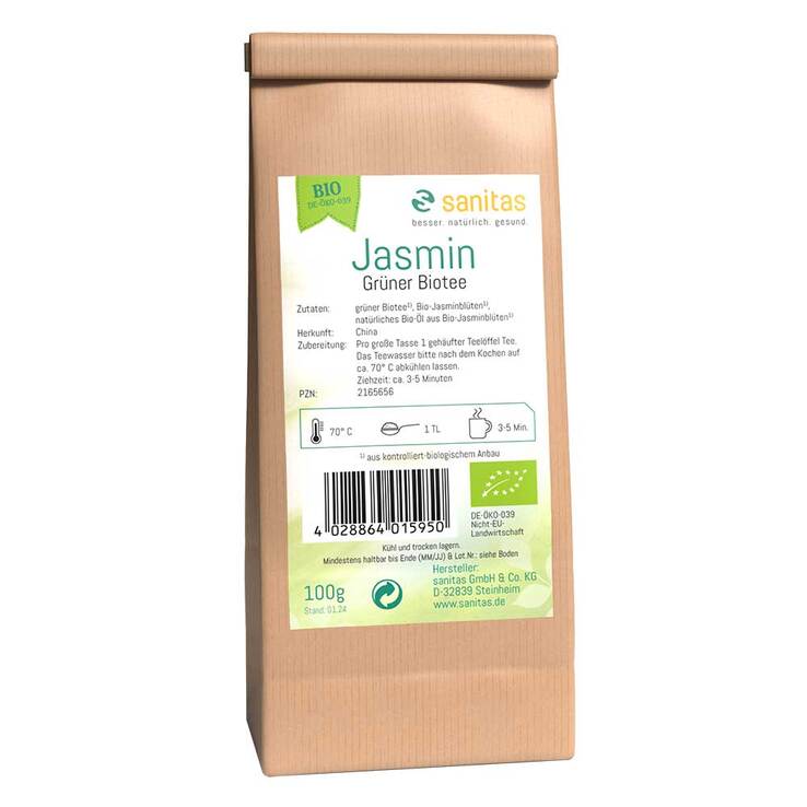 Grüner Tee Jasmin kbA, 100 g
