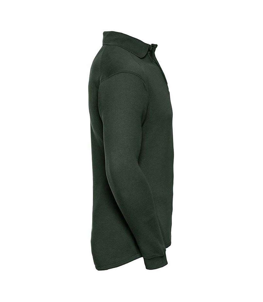 Russell Europe - Sweatshirt avec col et boutons - Homme (Vert bouteille) - UTRW3275
