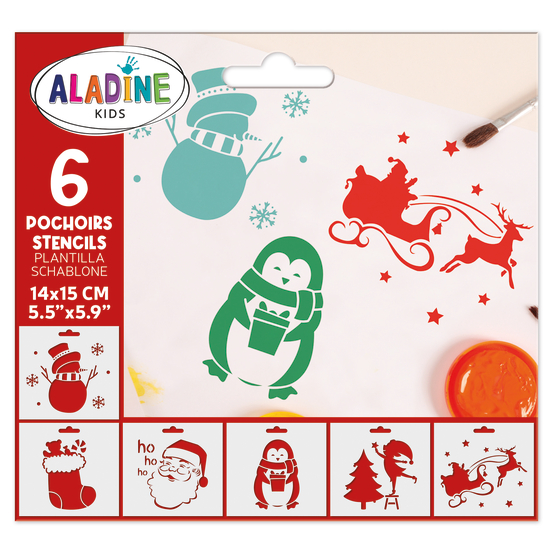 Pochoir enfant noël