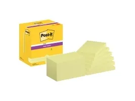 Post-it® Super Sticky Notes Canary Yellow™, 12 blokke, 76 mm x 127 mm