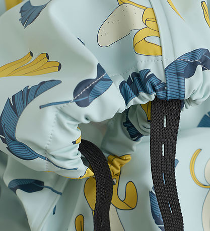 CeLaVi Regenanzug - PU - Blue Himmel m. Bananendruck