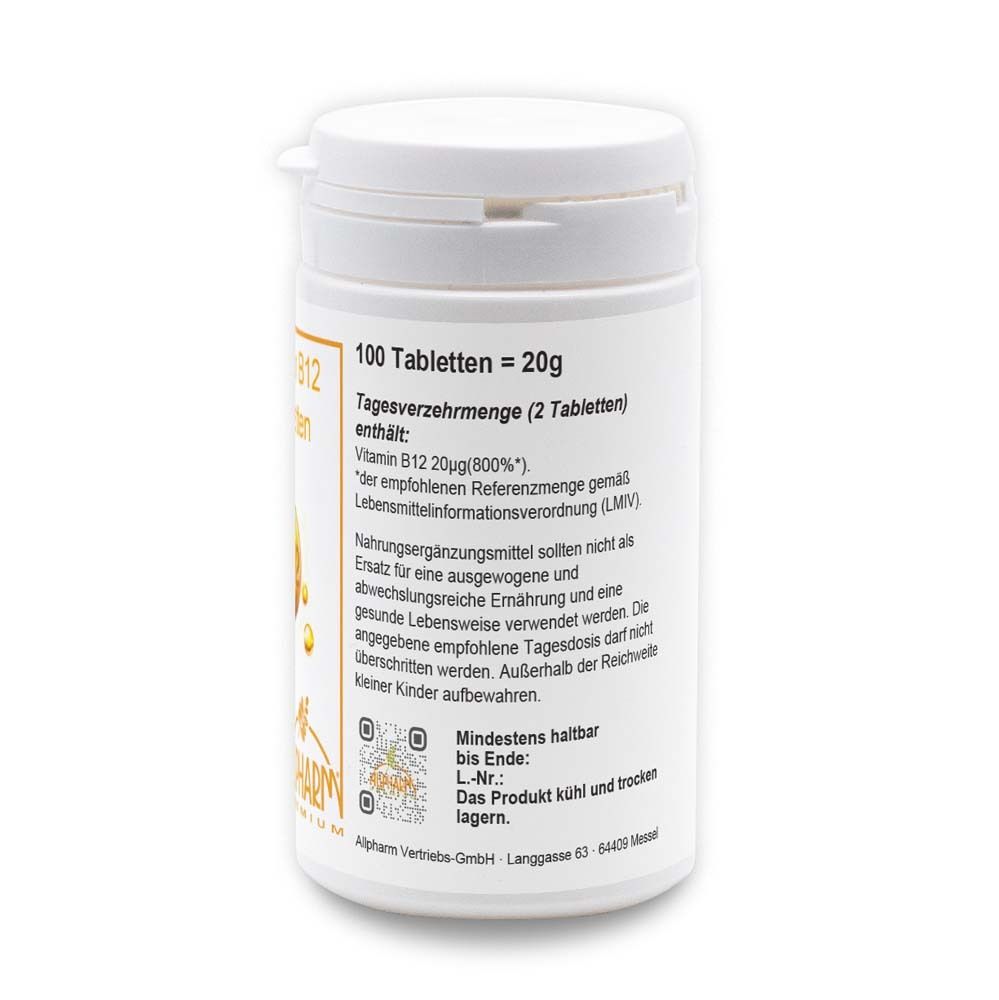 ALLPHARM Vitamin B12 Tabletten Premium
