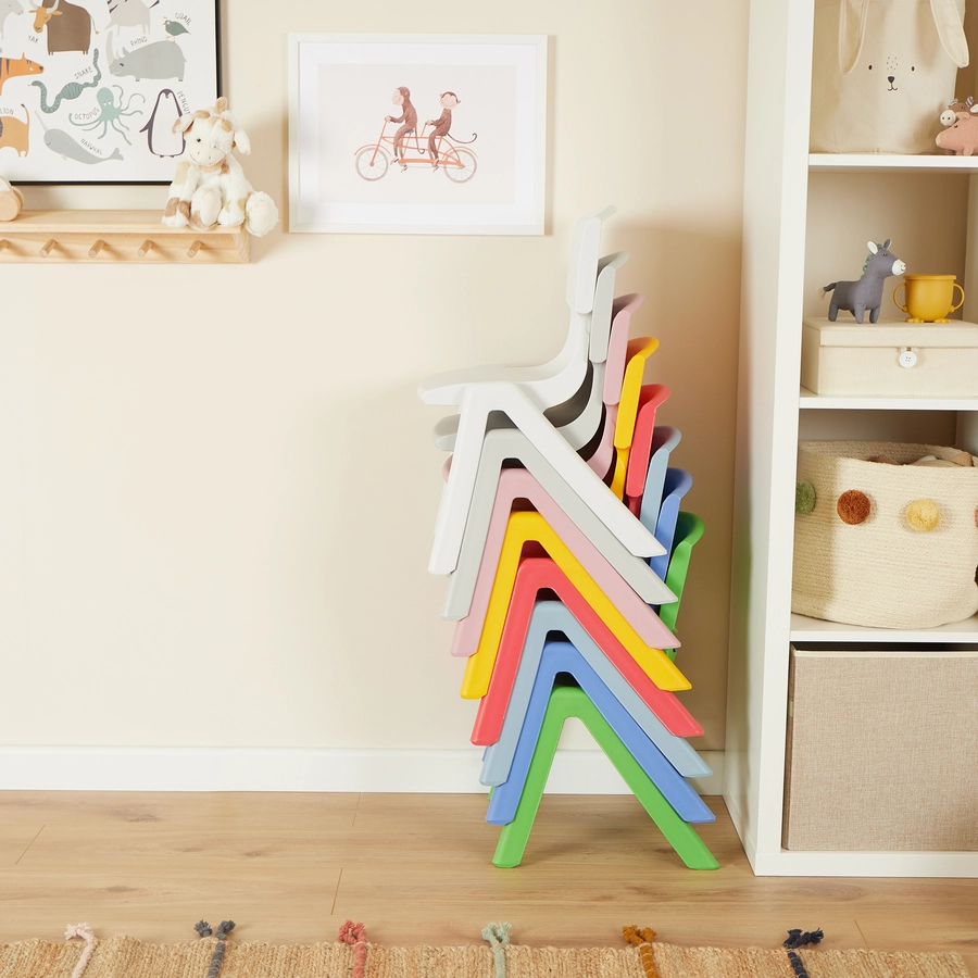 bieco Kinderstuhl blau aus Kunststoff