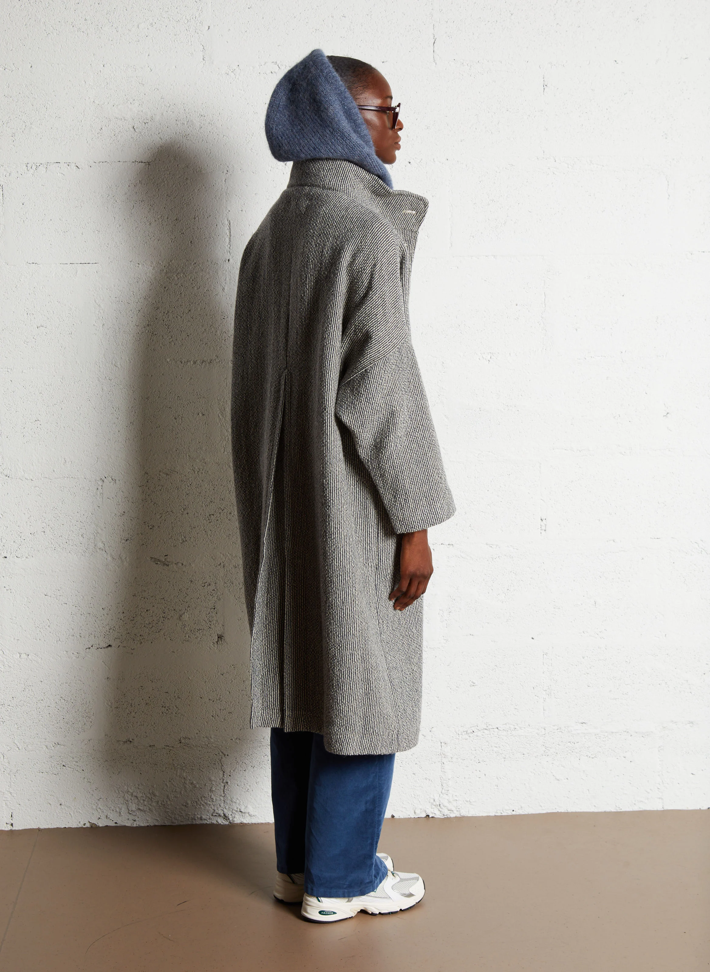 VERMONT - Manteau long en laine | Blanc