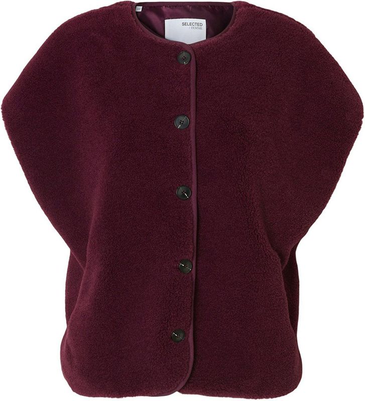 Selected Femme - Vest Milla - Tussenjas - Bordeaux Rood