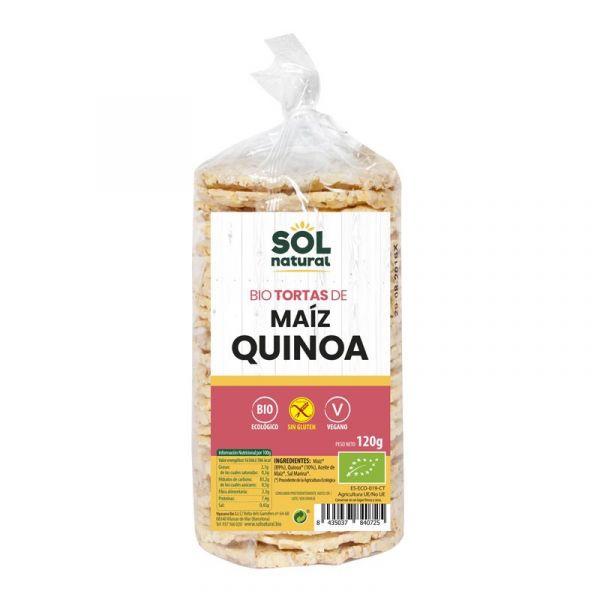 Sol Natural Bolos de Milho com Quinoa S/g Bio 120g