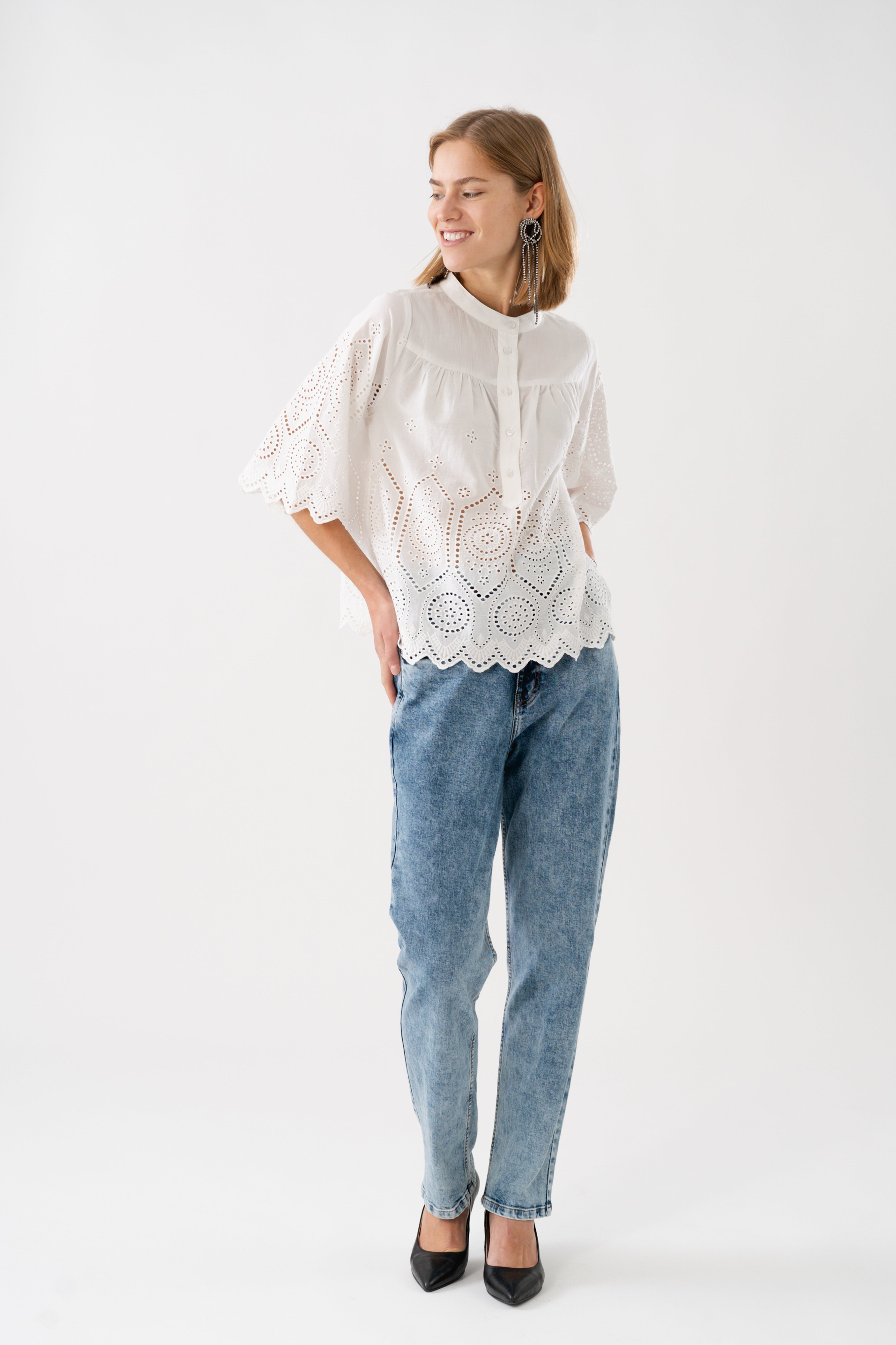 Lollys Laundry  Louise bluse - hvid