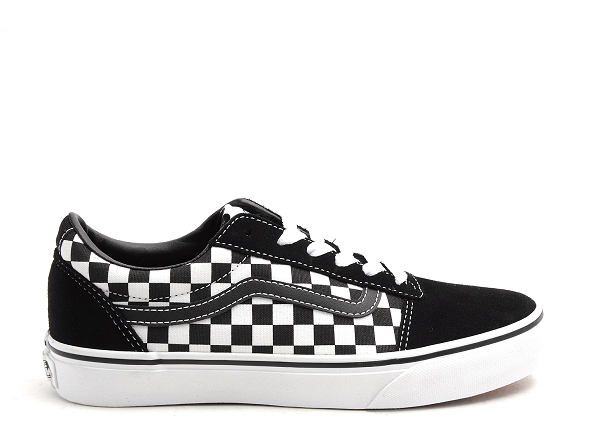 Vans basses femme ward yt checkered cvs noir