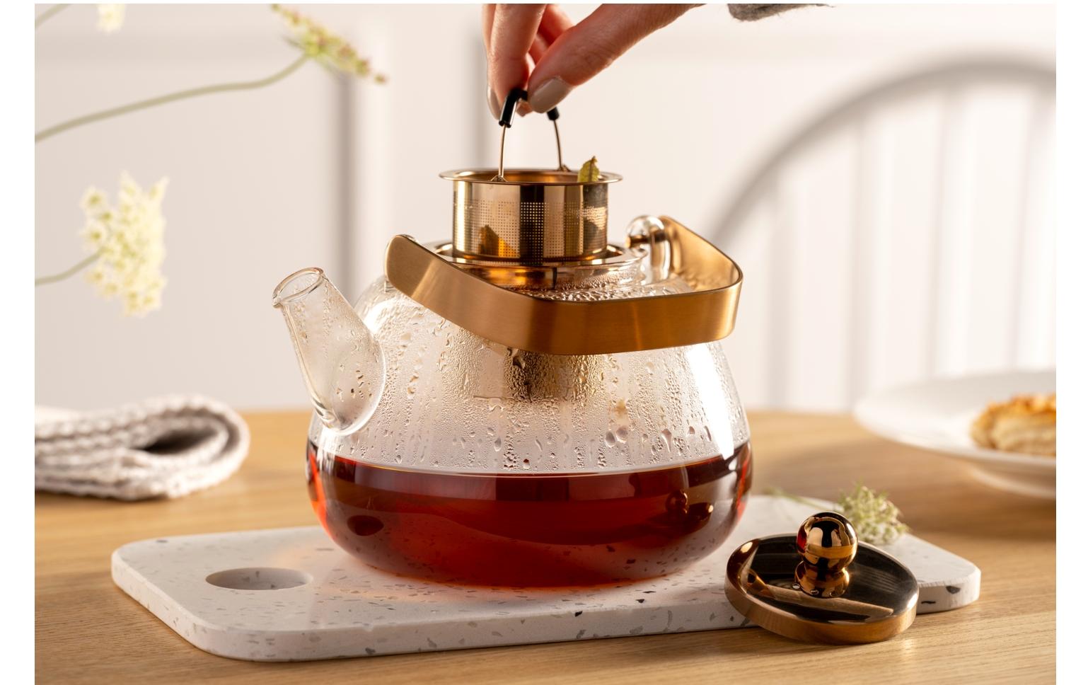 Teekanne Tè per te 1.2 l, TransparentTeebereiter