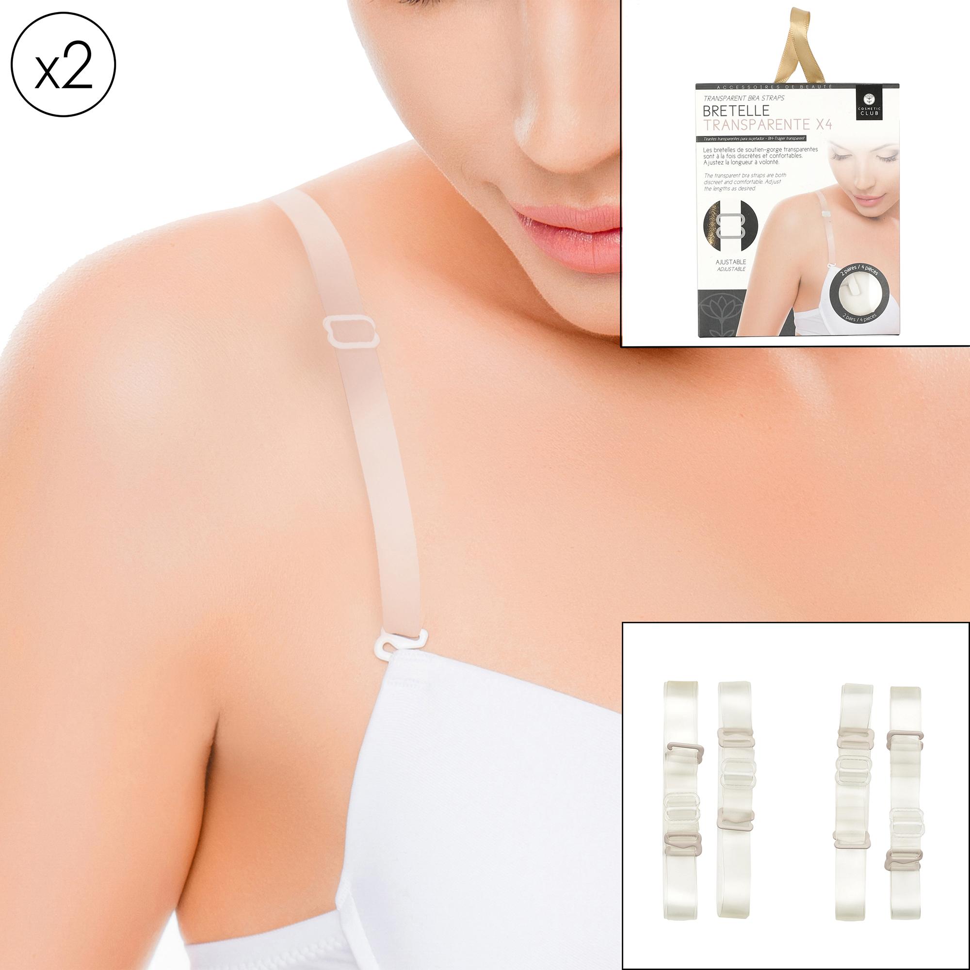 BRETELLE SOUTIEN GORGE TRANSPARENTE X2 PAIRES