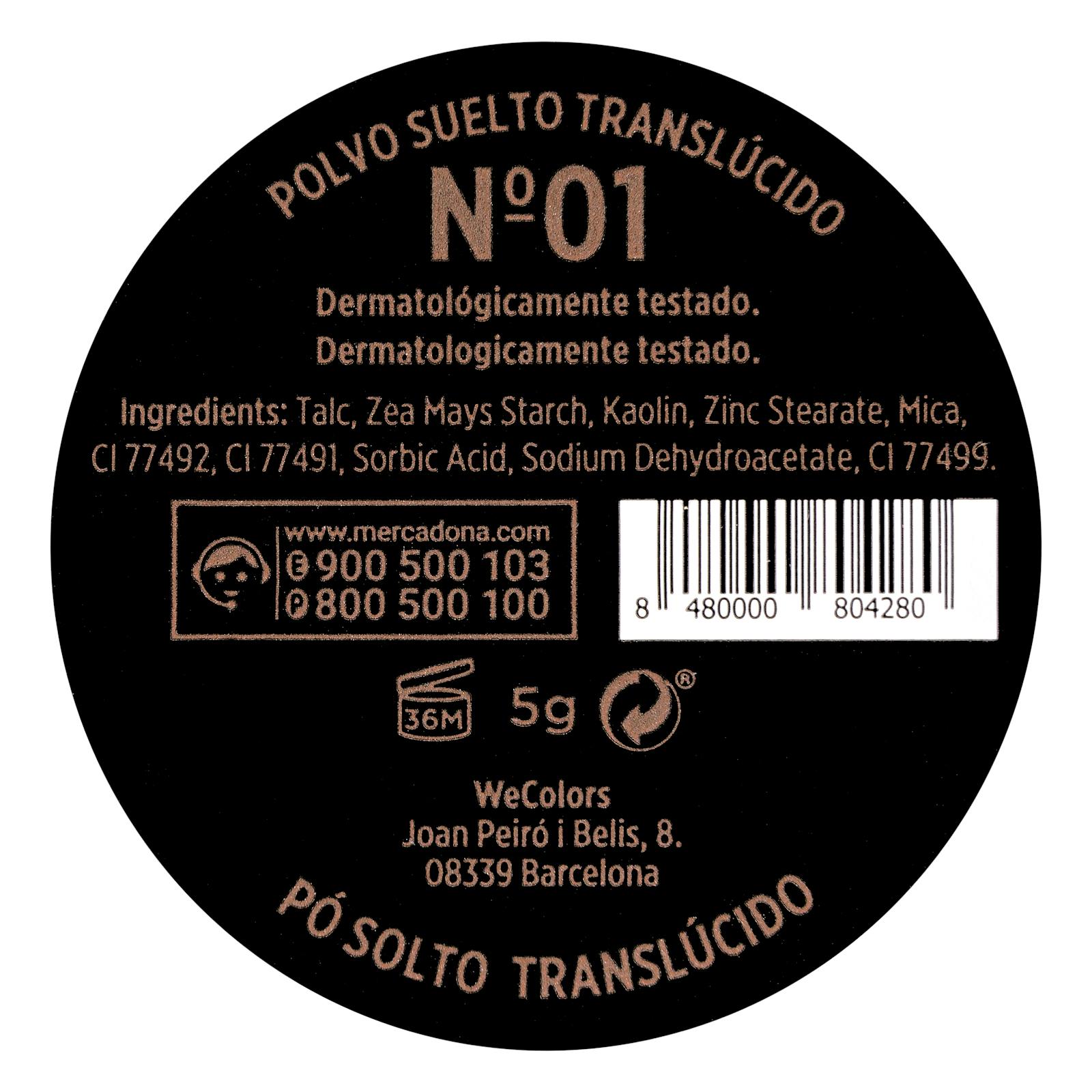 Poudre libre translucide Deliplus 01