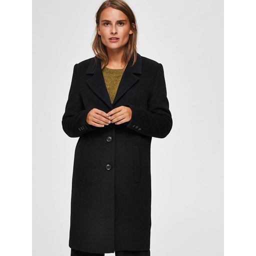 Selected Femme Sasja Frakke, Sort, 34