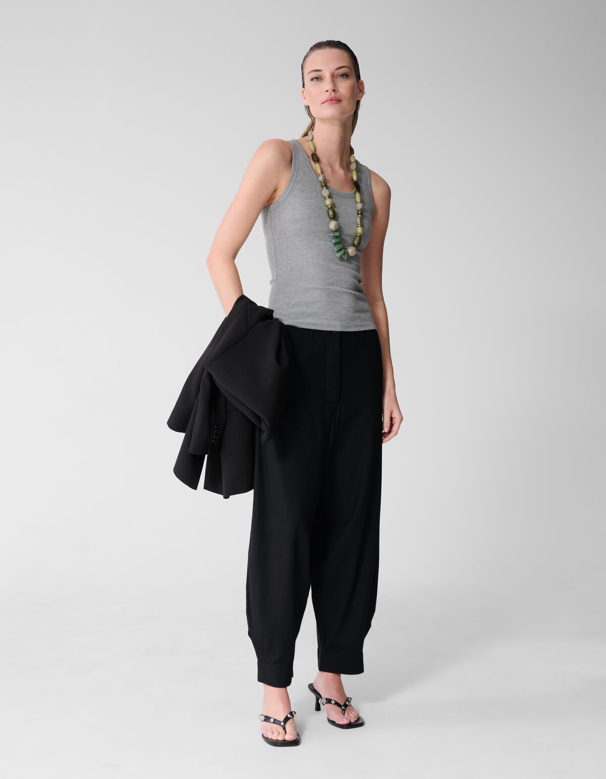 Rib Top Lichtgrijs By Lonneke