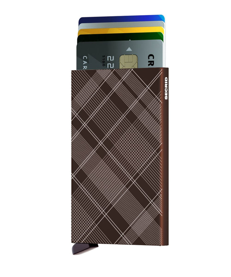 Secrid Cardprotector Laser Tartan Brown