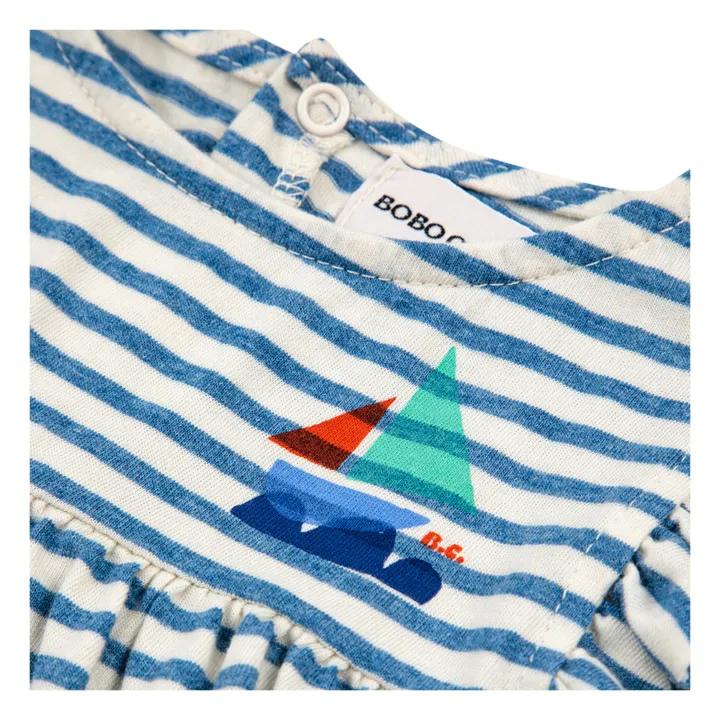 Bobo Choses Robe Coton Bio Rayée | Bleu marine