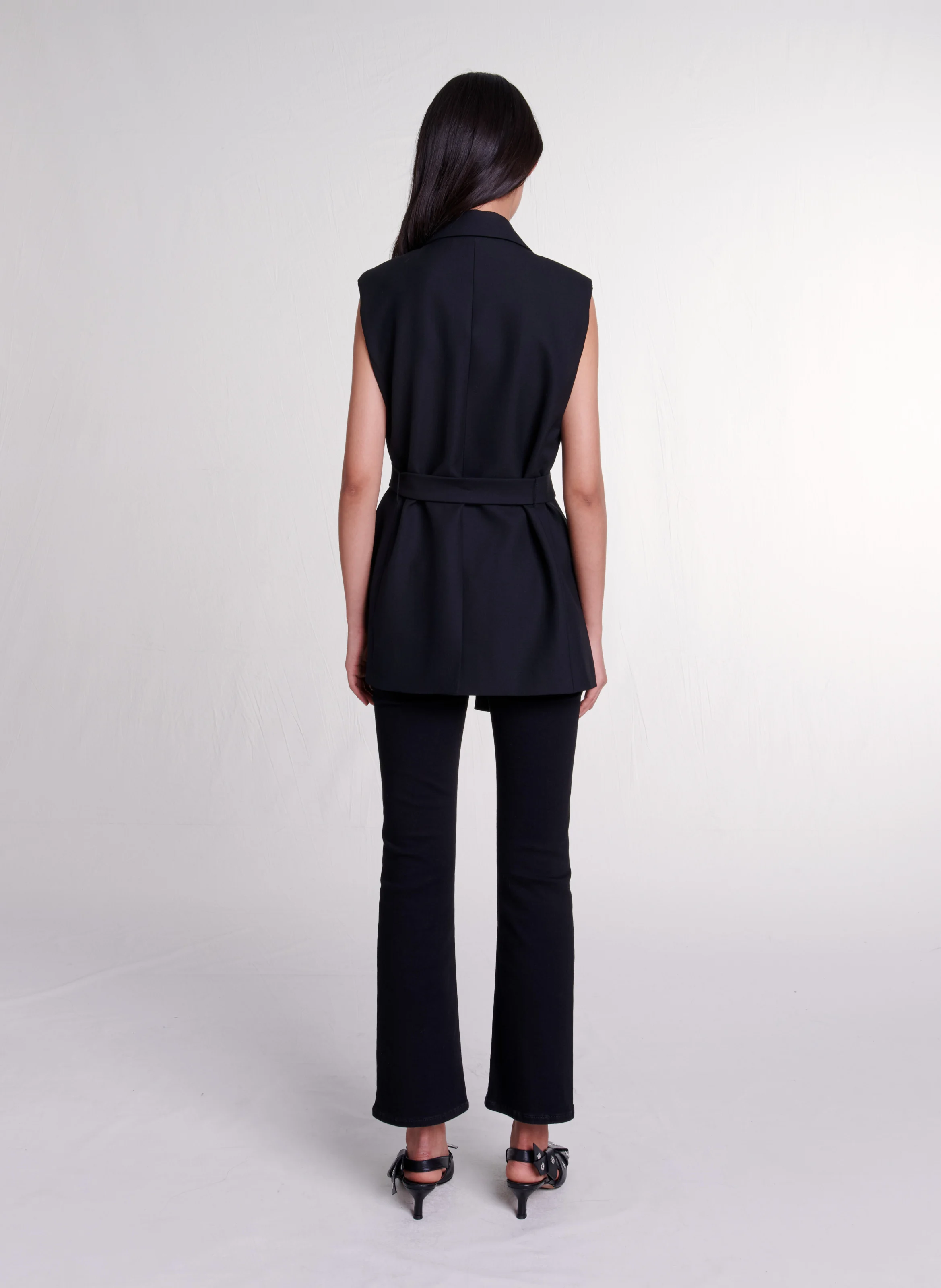 Veste de tailleur droite| Noir